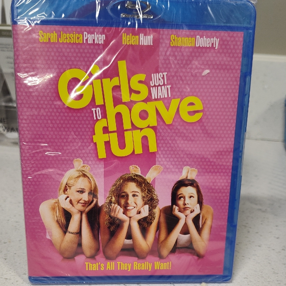 Girls Just Want to Have Fun Blu-ray - Pink & Yellow Cover